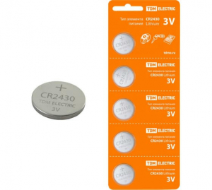 ������� ������� TDM CR2430 Lithium 3V BP-5