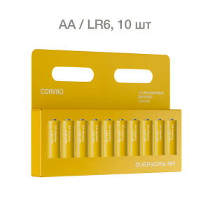 ��������� ����������� ����������� COMMO Everyday Batteries, LR6-��, 10 ���� � ��������